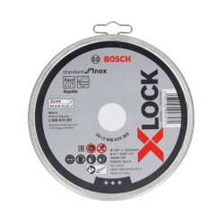 Leikkuupyörät Inox BOSCH X-LOCK 125x1 mm, 10 kpl.