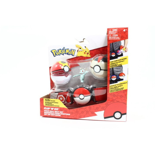 Pok mon: Clip 'N' Go Pok ball Premium + Machop belt