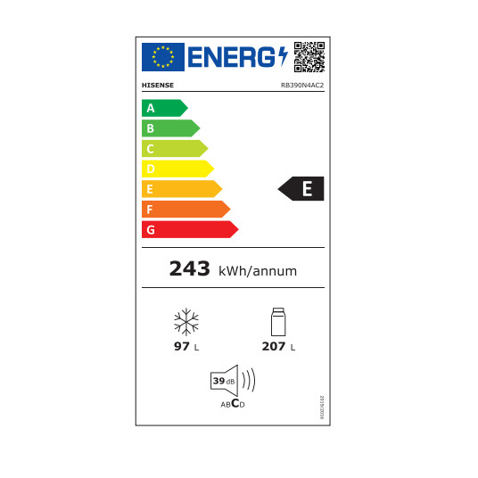 Jääkaappi HISENSE RB390N4AC2