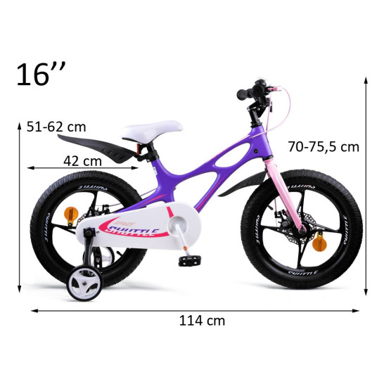 RoyalBaby Bike 16 "Space Shuttle Bike RB16-22