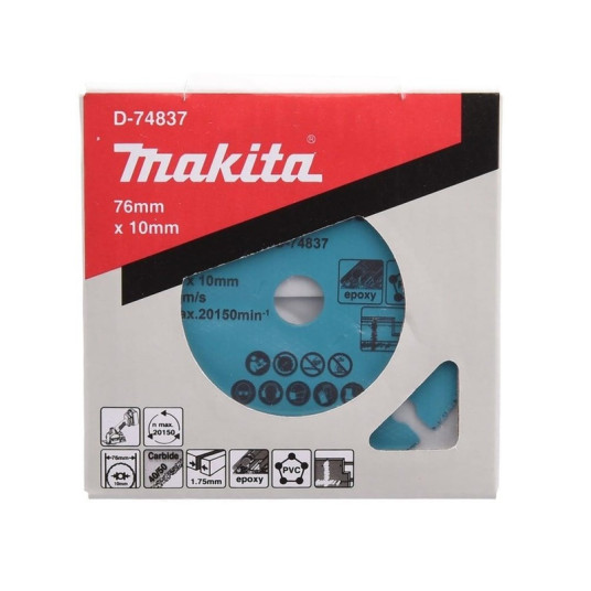 Makitan leikkuukiekko 76 x 10 mm D-74837