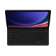 DX720UBE Book Cover Keyboard Slim Samsung Galaxy Tab S9/S9FE, Black