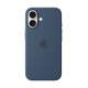 MYY23ZM/A iPhone 16 Silicone Case with MagSafe, Denim