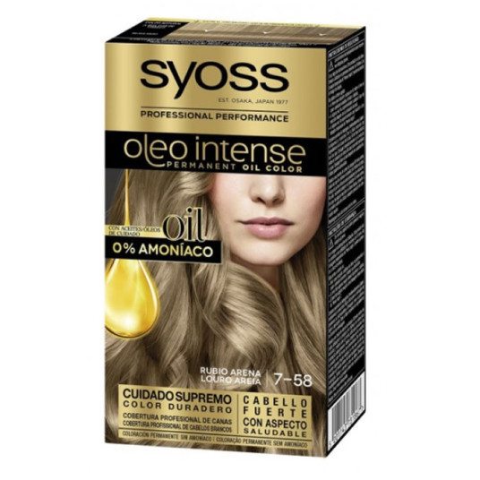 Syoss Oleo Intense pysyvä hiusväri 7-58 Sand Blonde