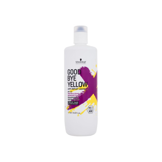 Shampoo Schwarzkopf Professional Goodbye Yellow pH 4.5 Neutralizing Wash, 1000ml