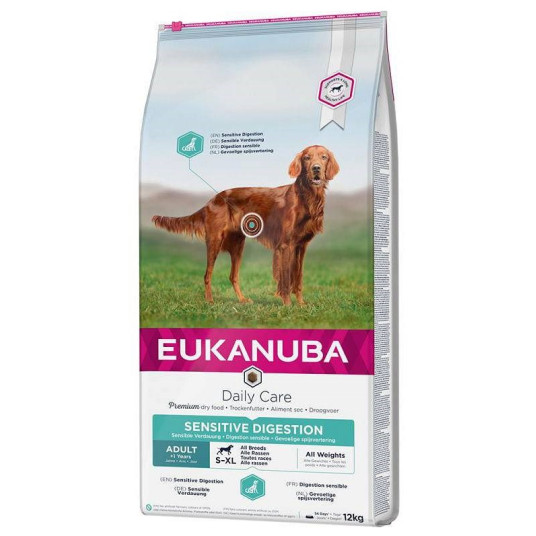 Eukanuba Daily Care Adult Sensitive Digestion - koiran kuivaruoka - 12 kg