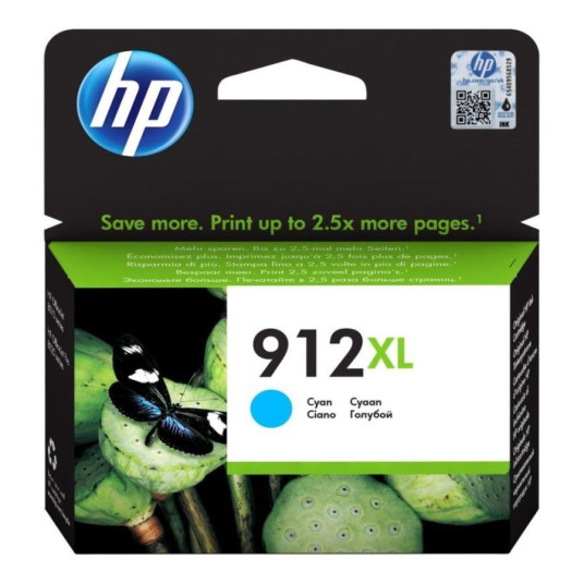 HP 912XL High Yield Cyan alkuperäinen mustekasetti