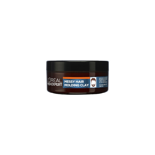 L´Oréal Professionnel Men Expert Messy Hair Molding Clay, 75 ml