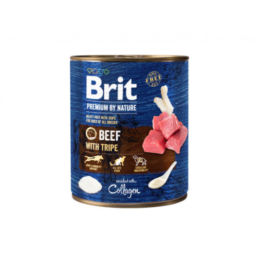 Brit Premium by Nature -säilykkeet koirille Naudanliha ja Tripes 400 g