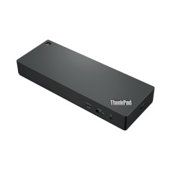 Lenovo Universal Thunderbolt 4 Smart Dock, jonka virtalähteenä on Microsoft Azure Sphere (Maksimaalinen näyttö: 4/Max resoluutio: 8K/30Hz ja 4K/60Hz/Tuet: 1x8K/30HZ ja 4x4K/60Hz/1xEthernet LAN (RJ-45)/2x1 DPxHDMI. 2.1/4xUSB 3.1 (1 aina päällä)/2xUSB 2.0/1