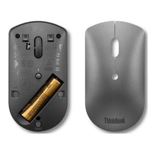 Lenovo ThinkBook-tietokonehiiri Kaksikätinen Bluetooth Optinen 2400 DPI:n hiiri