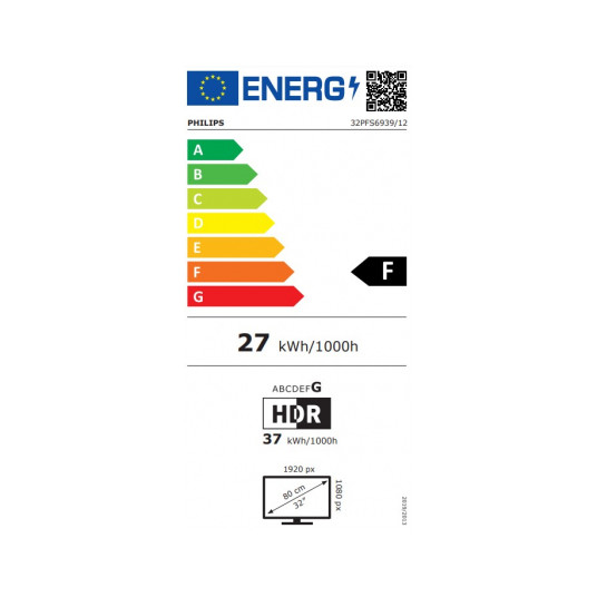 Televisio Philips 32PFS6939/12 LED 32" Smart