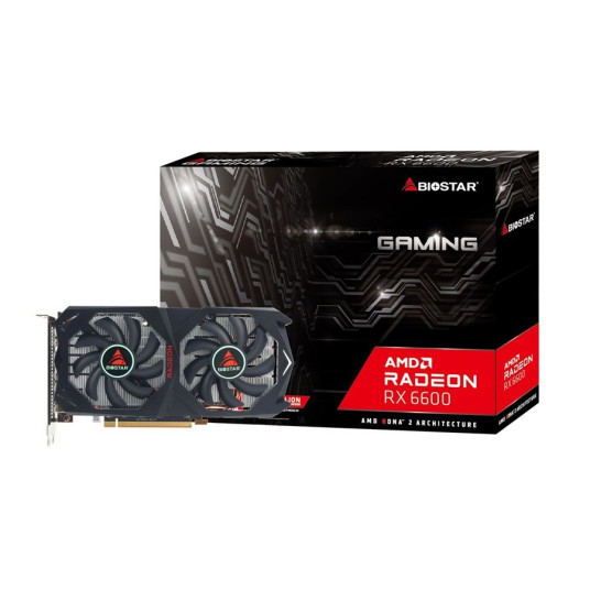 Biostar Radeon RX6600 AMD Radeon RX 6600 8GB GDDR6 näytönohjain