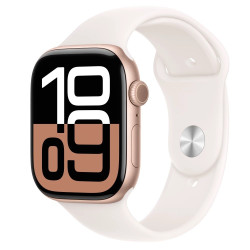 Watch Series 10 GPS 46 mm Rose Gold Aluminium Case with Light Blush Sport Band - S/M