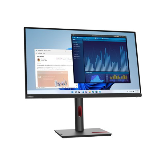 "68.6cm/27" (3840x2160) Lenovo ThinkVision T27p-30 16:9 4K IPS 4ms 60Hz HDMI DP USB-C Pivot Black