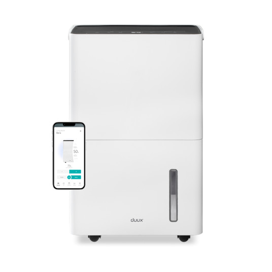 Duux Smart Dehumidifier | Bora | Suitable for rooms up to 50 m² | Water tank capacity 4 L | White