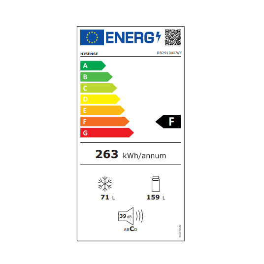 Jääkaappi HISENSE RB291D4CWF