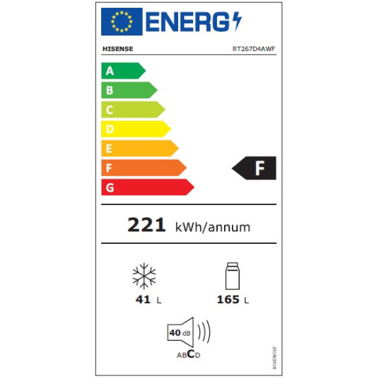 Jääkaappi Hisense RT267D4AWF