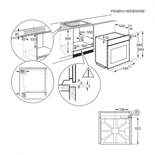 Uuni ELECTROLUX EOE7F31V