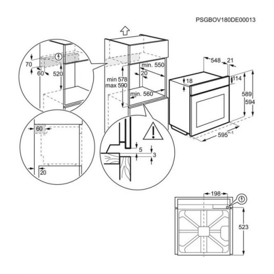 Uuni ELECTROLUX EOE7F31V