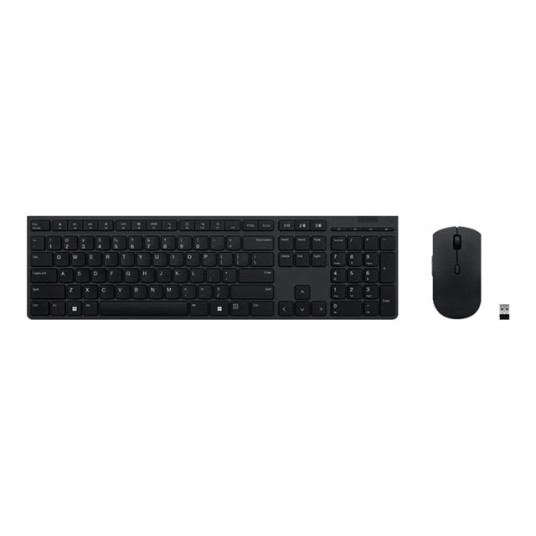 Lenovo Professional Wireless Rechargeable Combo Keyboard and Mouse -näppäimistö ja hiiri, swe/fin