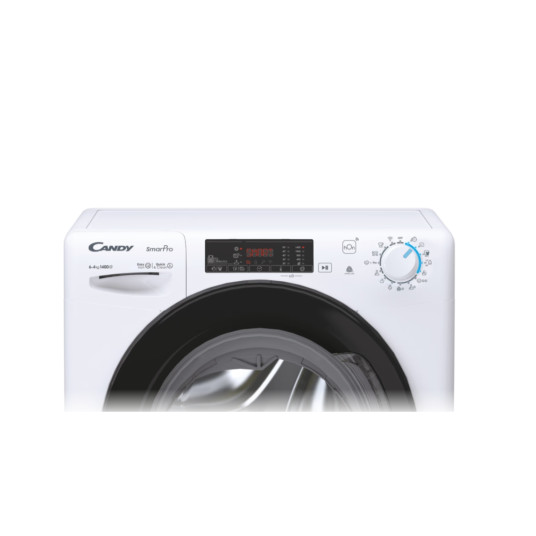 Candy Washing Machine with Dryer | CSHW4645TWB3/1-S | Energy efficiency class C/E | Front loading | Washing capacity 6 kg | 1400 RPM | Depth 45 cm | Width 60 cm | Display | Digit | Drying system | Drying capacity 4 kg | Steam function | White