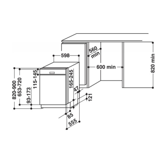 Sisäänrakennettu astianpesukone Whirlpool WBO 3T341 PX