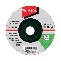 Hiomalaikka Makita D-18518, 125x6x22,23 mm, 125x6x22,23 mm.