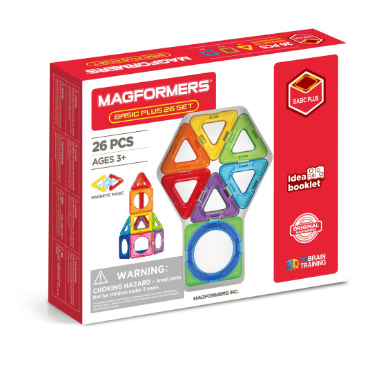 MAGFORMERS Magneettisarja "Basic Plus", 26 kpl.