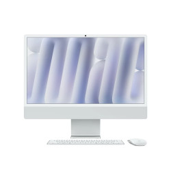 Pöytätietokone Apple iMac 24” 4.5K Retina, Apple M4 8C CPU, 8C GPU/16GB/256GB SSD/Silver/INT MWUC3ZE/A