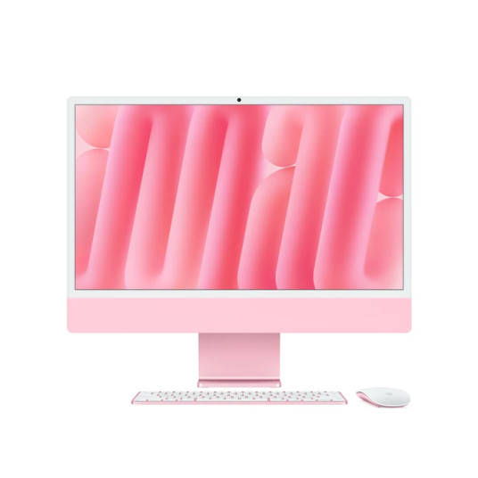 Pöytätietokone Apple iMac 24” 4.5K Retina, Apple M4 8C CPU, 8C GPU/16GB/256GB SSD/Pink/INT MWUG3ZE/A