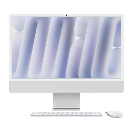 Pöytätietokone Apple iMac 24” 4.5K Retina Nano-texture Glass, Apple M4 10C CPU, 10C GPU/16GB/256GB SSD/Silver/INT MD3H4ZE/A