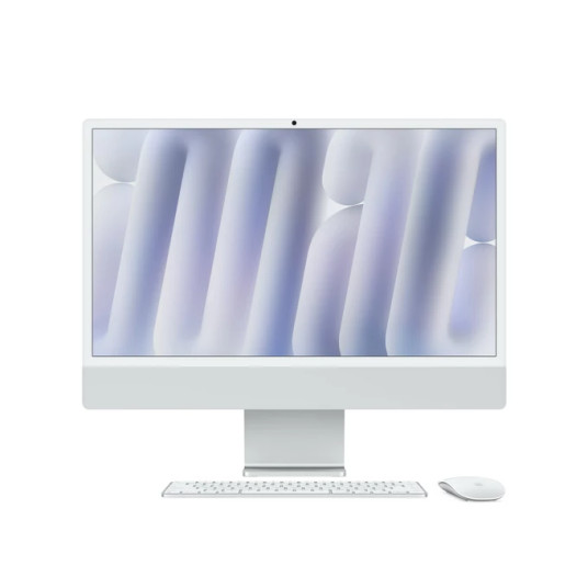 Pöytätietokone Apple iMac 24” 4.5K Retina, Apple M4 10C CPU, 10C GPU/16GB/256GB SSD/Silver/SWE MWUU3KS/A