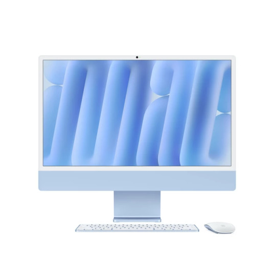 Pöytätietokone Apple iMac 24” 4.5K Retina, Apple M4 10C CPU, 10C GPU/16GB/512GB SSD/Blue/SWE MWV33KS/A
