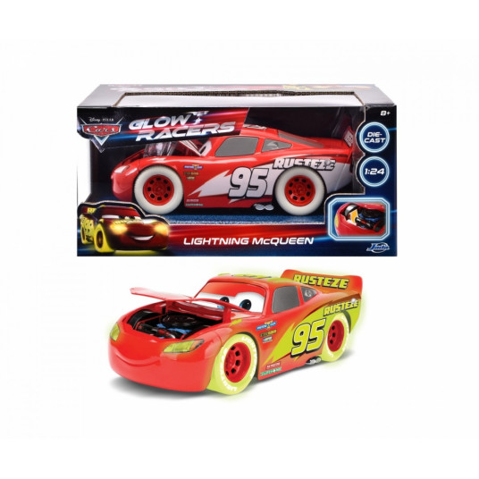 Vehicle Cars Lightning McQueen Glow 1/24