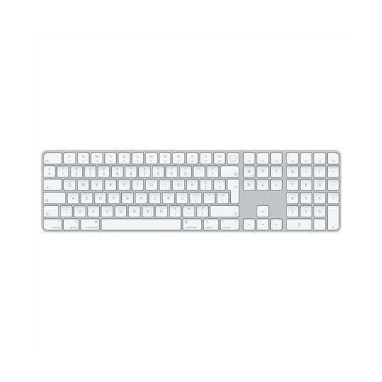 Näppäimistö Magic Keyboard with Touch ID and Numeric Keypad for Mac models with Apple silicon International English White Keys MXK73Z/A