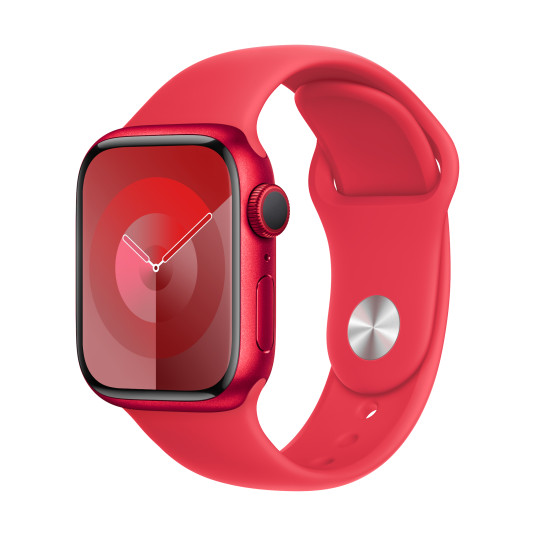 Apple Watch Series 9 GPS 41mm (PRODUCT)RED Aluminium Case with (PRODUCT)RED Sport Band - S/M