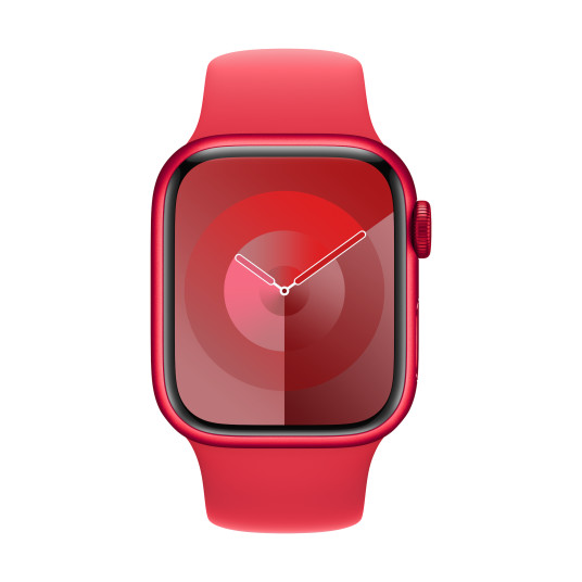 Apple Watch Series 9 GPS 41mm (PRODUCT)RED Aluminium Case with (PRODUCT)RED Sport Band - S/M