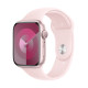 Apple Watch Series 9 GPS 45mm Pink Aluminium Case with Light Pink Sport Band - S/M