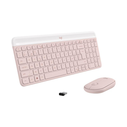 Logitech Slim Combo MK470 (W), ruusu