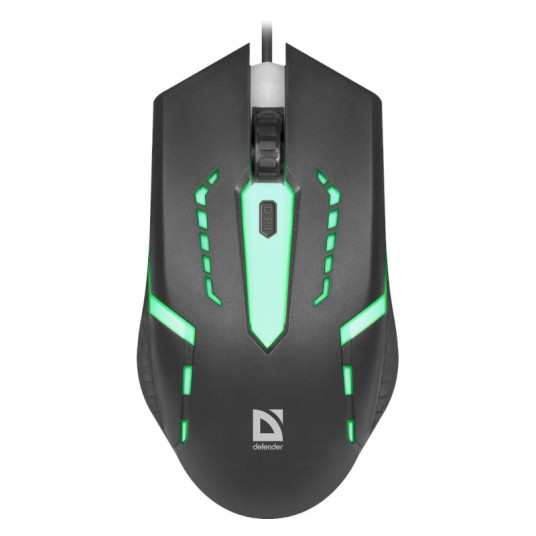 Hiiri Defender Hit MB-601 Optical Gaming Mouse Black