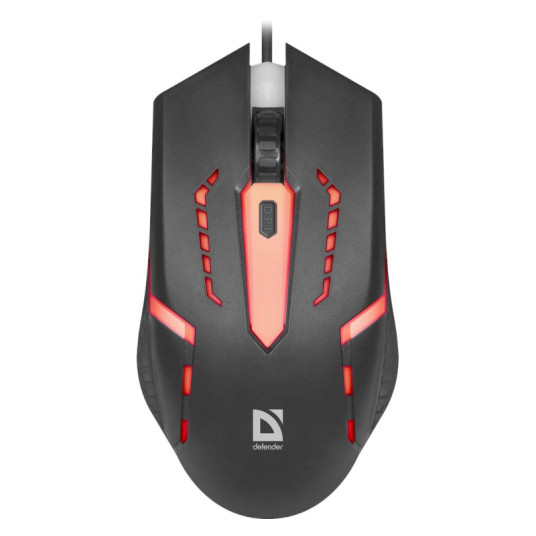 Hiiri Defender Hit MB-601 Optical Gaming Mouse Black