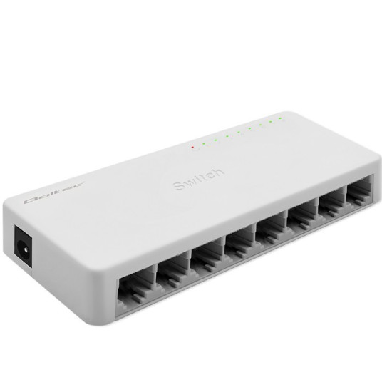 Qoltec 52248 Verkkokytkin | 8 x RJ45-portti | 1000Mbps | LAN