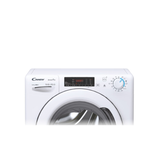 Candy Washing Machine with Dryer | CSHW 4645TW3/1-S | Energy efficiency class C/E | Front loading | Washing capacity 6 kg | 1400 RPM | Depth 45 cm | Width 60 cm | Display | Digit | Drying system | Drying capacity 4 kg | Steam function | White