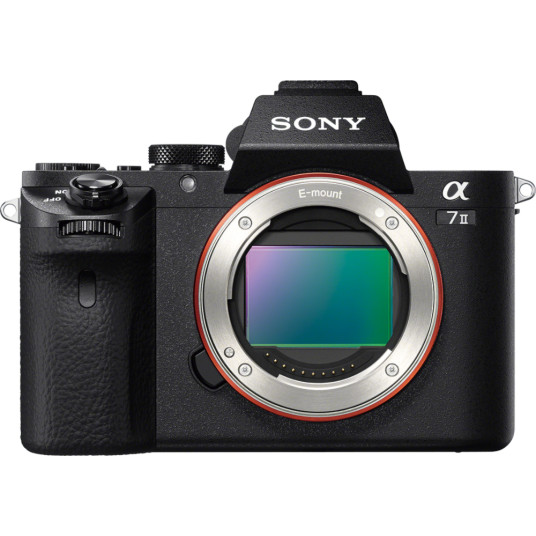 Sony ILCE7M2B.CEC Peilitön kamerarunko, 24,3 MP, ISO 51200, Näytön lävistäjä 7,62 tuumaa, Videotallennus, Wi-Fi, Suurennus 0,71 x, CMOS, Musta