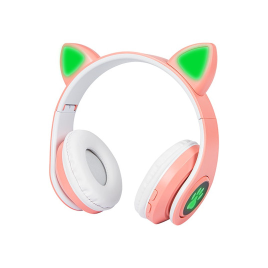 Kuulokkeet Blow Wireless headset Bluetooth 5.0 LED for kids Pink Ears