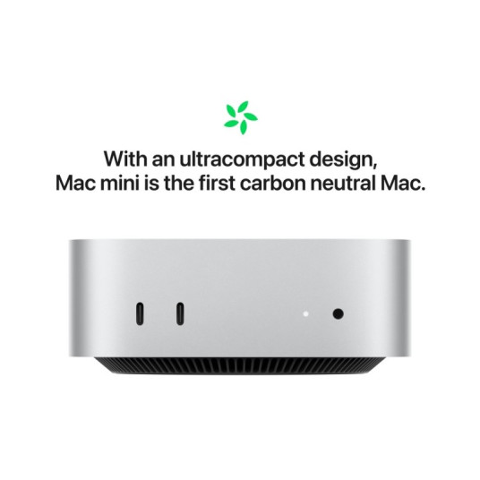 Kiinteä tietokone Mac mini Apple M4 10C CPU, 10C GPU/24GB/512GB SSD MCYT4ZE/A