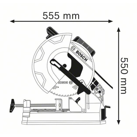 Bosch 0 601 B28 000 Kannettava pyörösaha 30,5 cm 1500 RPM 2000 W