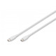 "Digitus USB-C 2.0 (ST-ST) 0,5m Ladekabel Silikon 60W Valkoinen"
