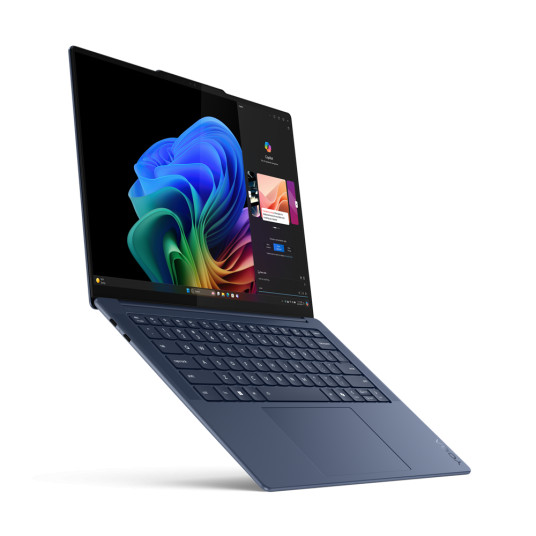 Lenovo Yoga Slim 7 14Q8X9 | Cosmic Blue | 14,5 " | OLED | Kosketusnäyttö | 3K | 2944 x 1840 pikseliä | Kiiltävä | Snapdragon X Elite | X1E-78-100 | 16 GB | Juotettu LPDDR5x | SSD 512 GB | Qualcomm Adreno GPU | Windows 11 Home | 802.11be | Bluetooth-versio